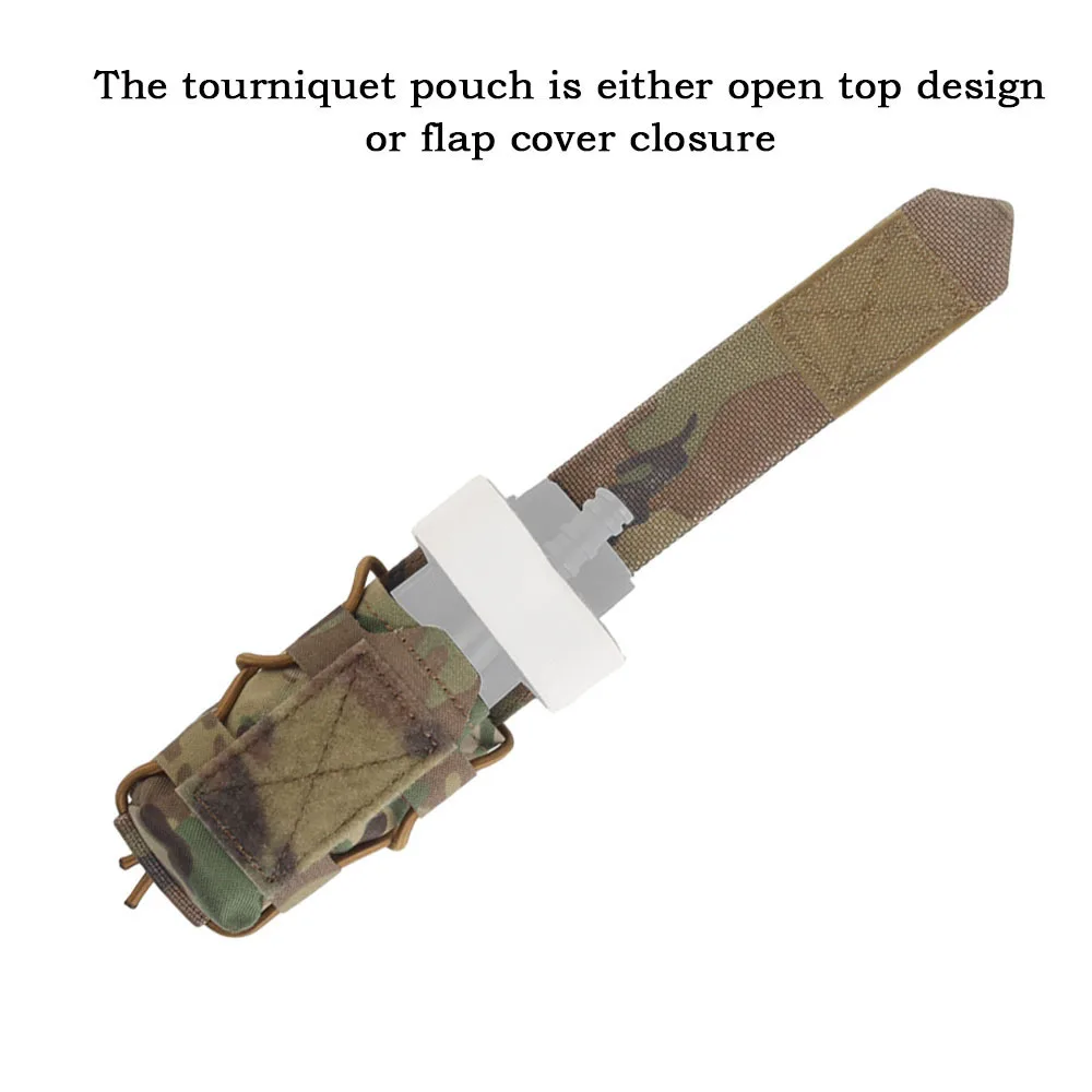 Bolsa de torniquete táctico, soporte versátil TQ, Kit de trauma de desplegado rápido, Clip Molle, cinturón de combate, accesorios para chaleco de caza - imagen 5