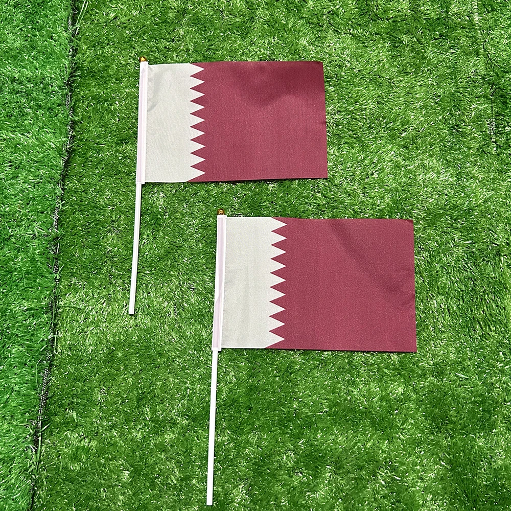 Bandera oficial de Qatar con mástil – Decoración hogar y exterior - imagen 2