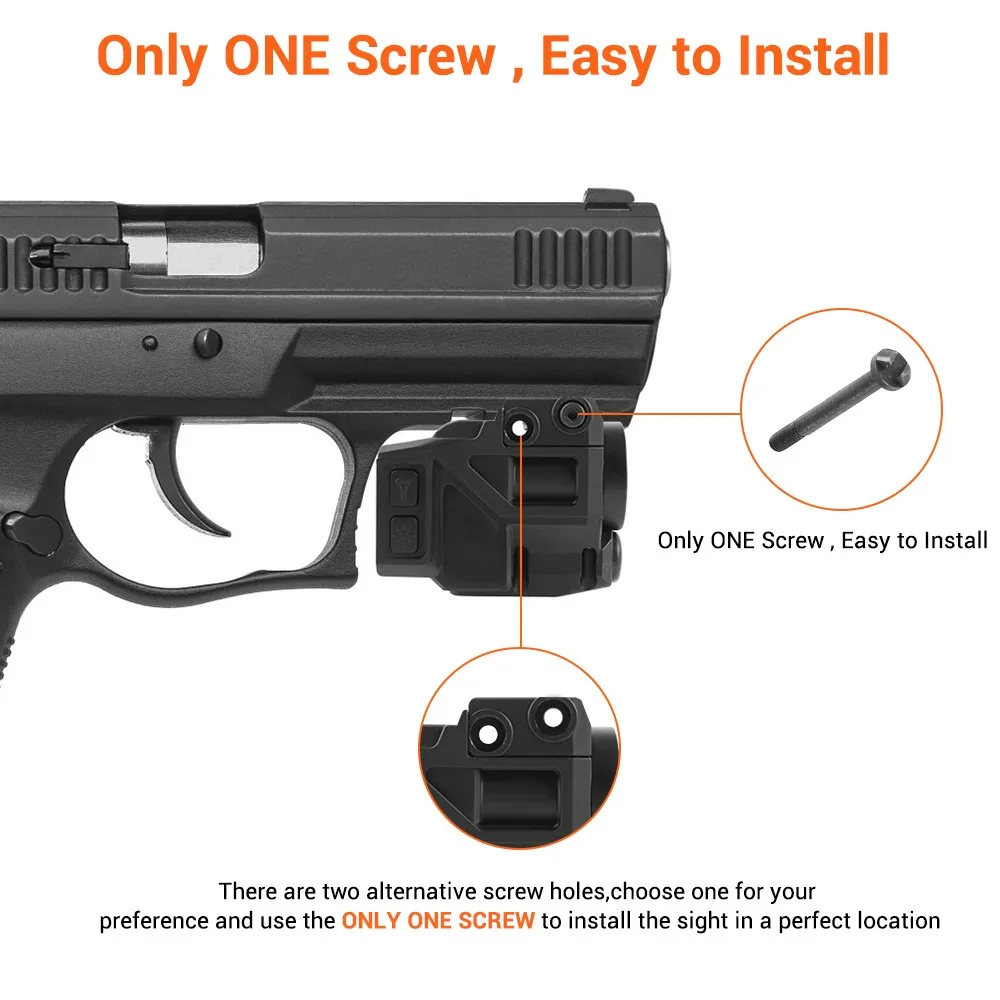 Combo de luz de pistola láser verde, linterna de pistola recargable magnética de 800LM, mira láser para riel Picatinny de 20mm - imagen 3