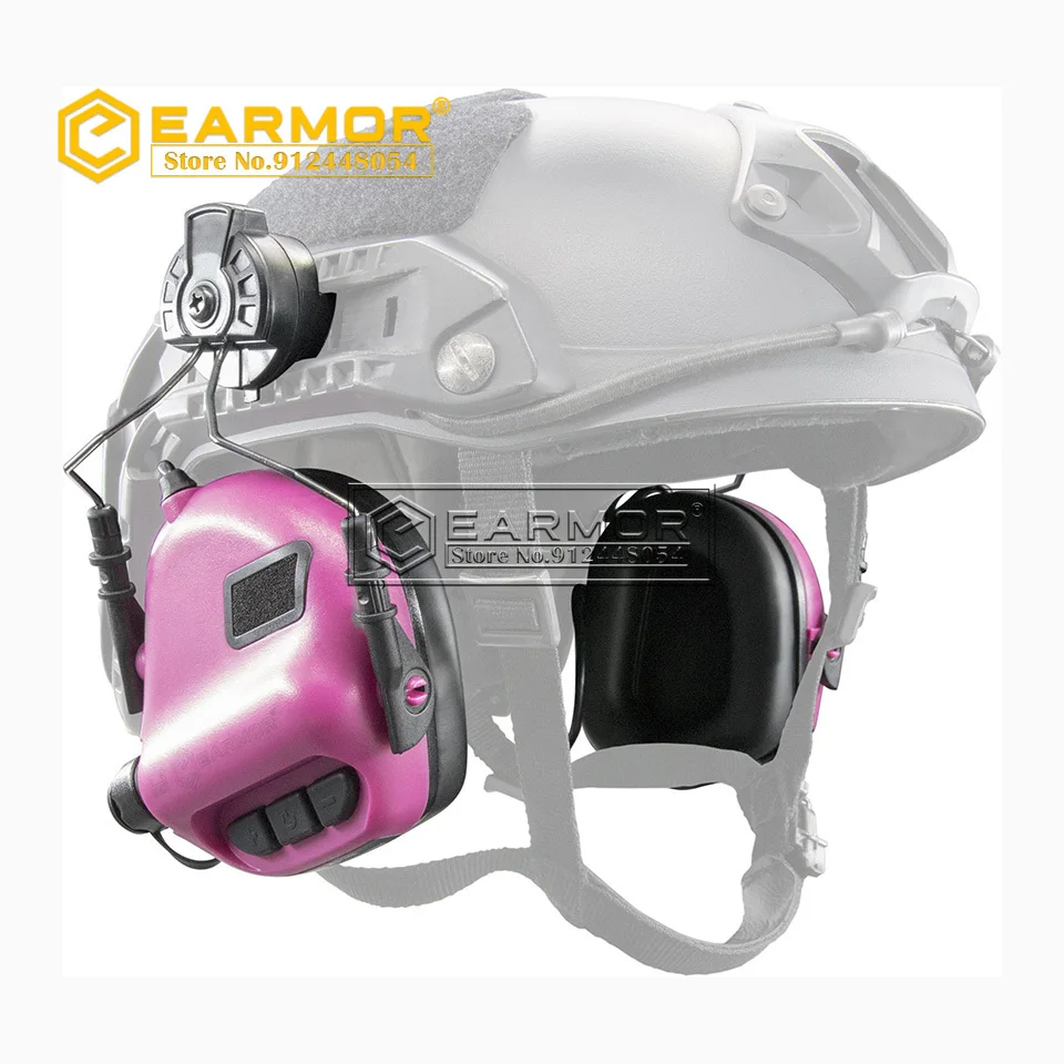 OPSMEN EARMOR M31H ARC casco auriculares Protector auditivo electrónico orejera de tiro con entrada auxiliar NRR22 Boom Mic - imagen 2