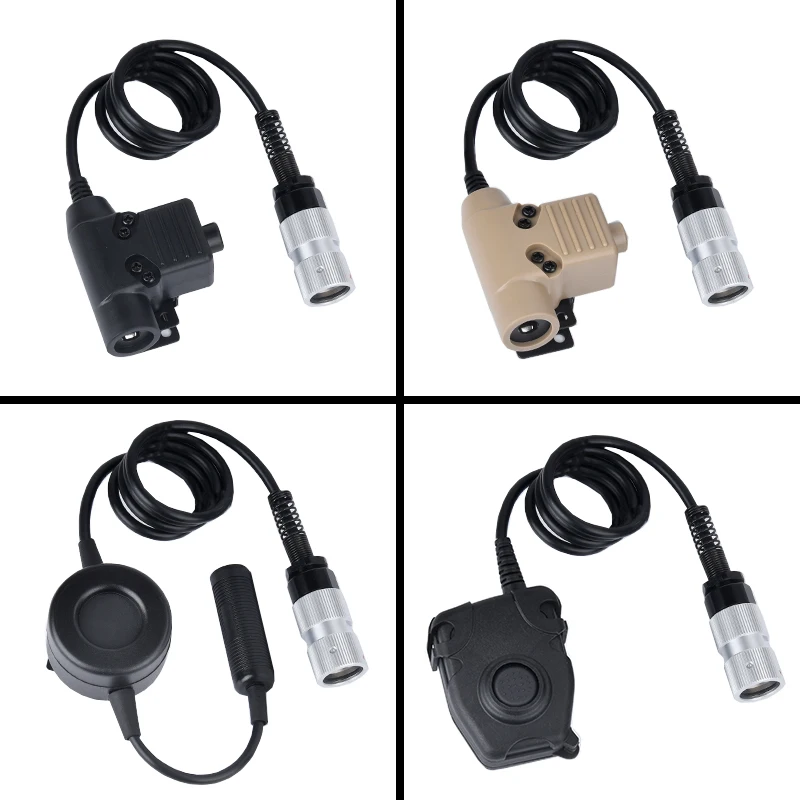 WADSN PTT táctico 6 pines U94 para Kenwood Baofeng