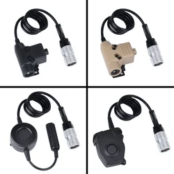 WADSN PTT táctico 6 pines U94 para Kenwood Baofeng