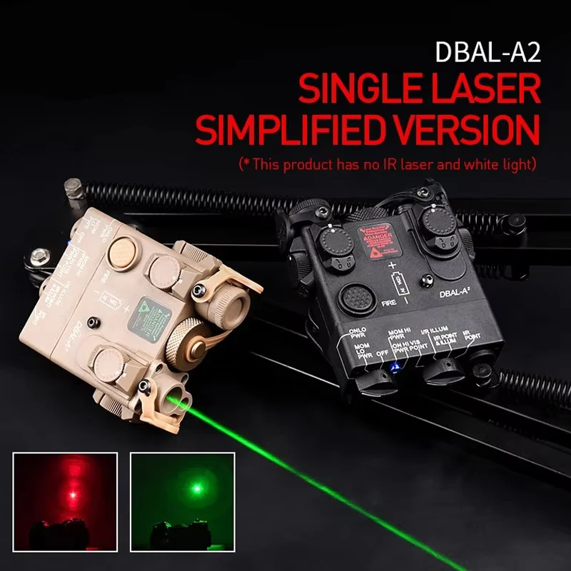 DBAL-A2 táctico Mini punto rojo verde puntería caza DBAL PEQ vista Airsoft luz sin luz blanca M300A M600C PEQ15 DBAL-A2