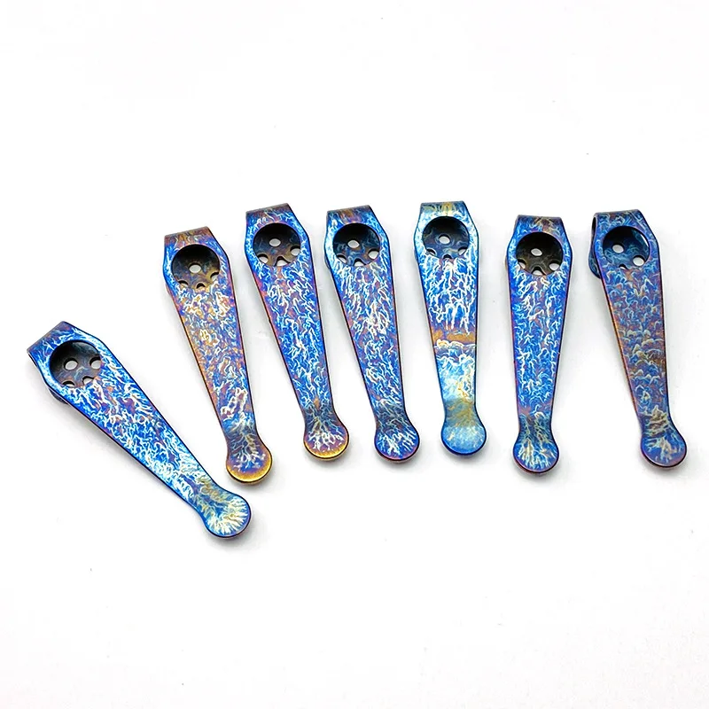 Clip trasero de titanio Spyderco3 C223/c10/c11/c85, herramienta de Clip de bolsillo - imagen 4