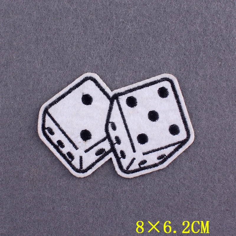 Parche bordado dados negro – Patch Molle para mochila o chaleco - imagen 5