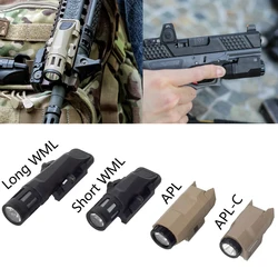 Linterna táctica INFORCE WML APL, Rifle, pistola, luz LED estroboscópica, compatible con riel de 20mm, linterna de caza de nailon Airsoft