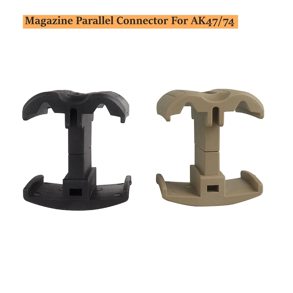 Acoplador paralelo de doble revista de caza para serie AK47 AK74, conector de revista de Rifle, funda con Clip, accesorios de tiro táctico