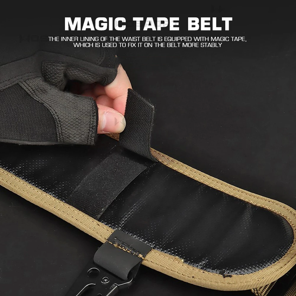 Cinturón táctico MOLLE acolchado con liberación rápida para hombre - imagen 4