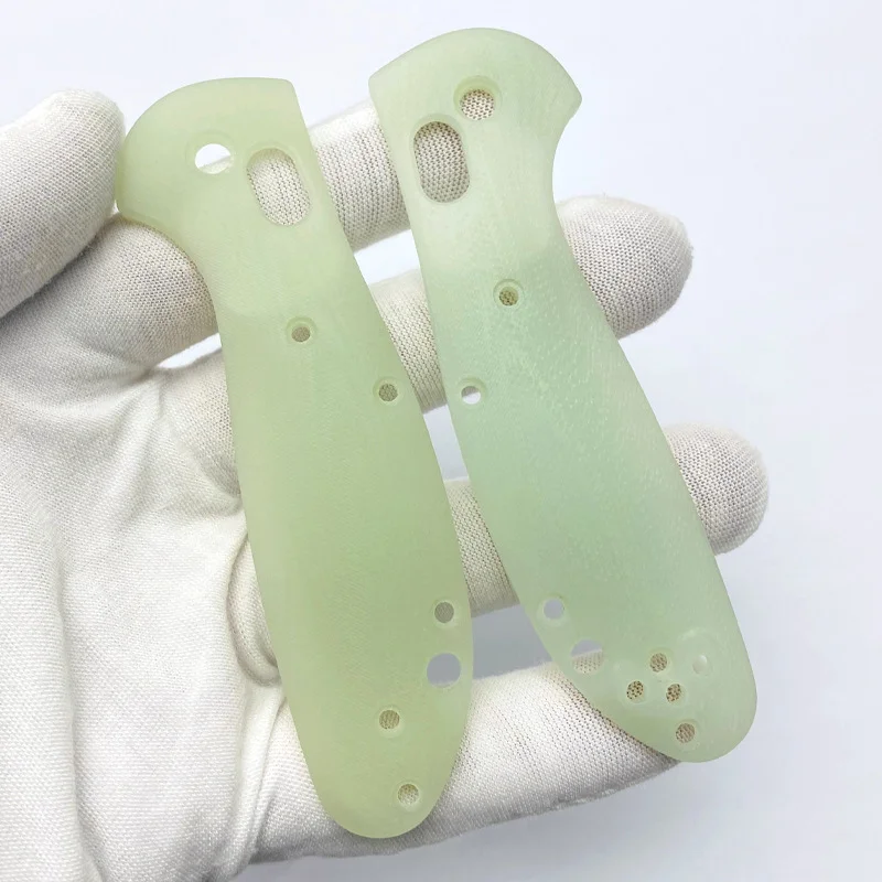 Mini Griptilian de Benchmade serie 555, 556, 557, cuchillo G10, parches de agarre, mango, fabricación de bricolaje, piezas de accesorios, personalizado, BM, 1 par - imagen 5