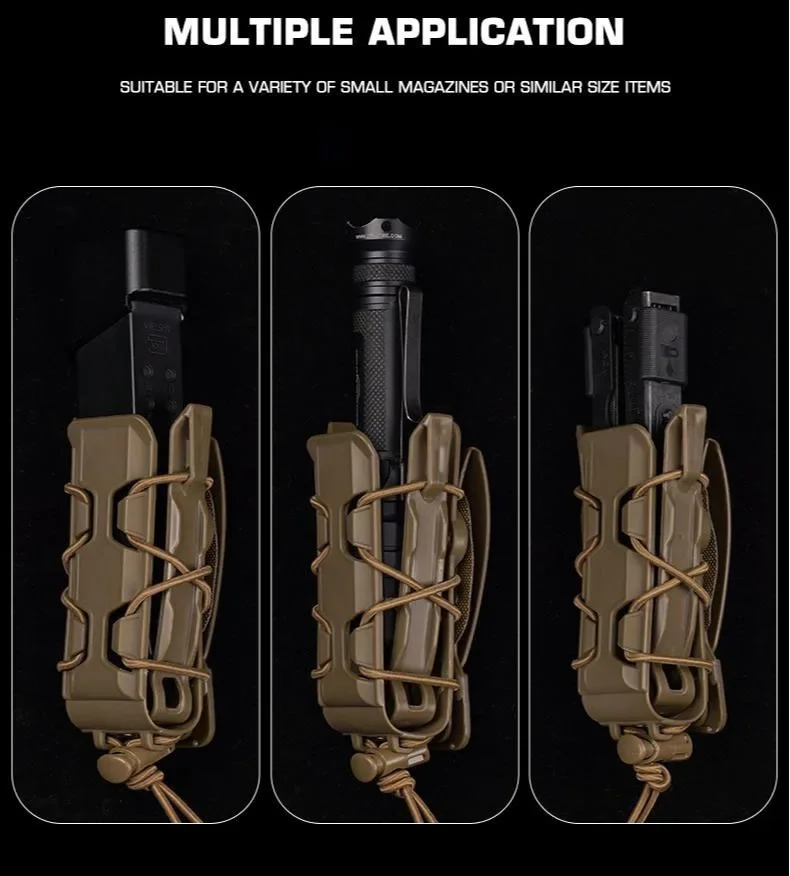 Bolsa para revistas de pistola todo terreno para GL 17 19 Beretta M9 liviana con múltiples opciones de color, equipo esencial para exteriores - imagen 4