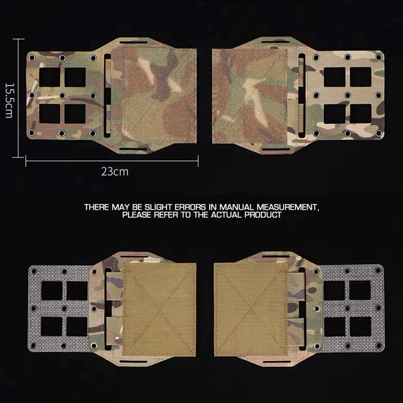 Accesorios para chaleco táctico, ala expansora MOLLE con hebilla de liberación rápida, chaleco de caza, portador de placa, plataforma de montaje, equipo de aparejo de pecho - imagen 4