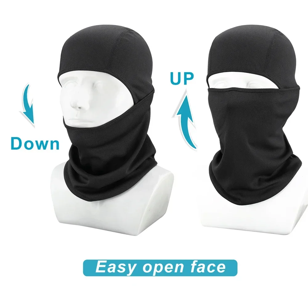 Pasamontañas transpirable táctico Paintball Airsoft máscara facial completa gorra bicicleta a prueba de sol verano casco de combate forro sombreros gorros hombres - imagen 4