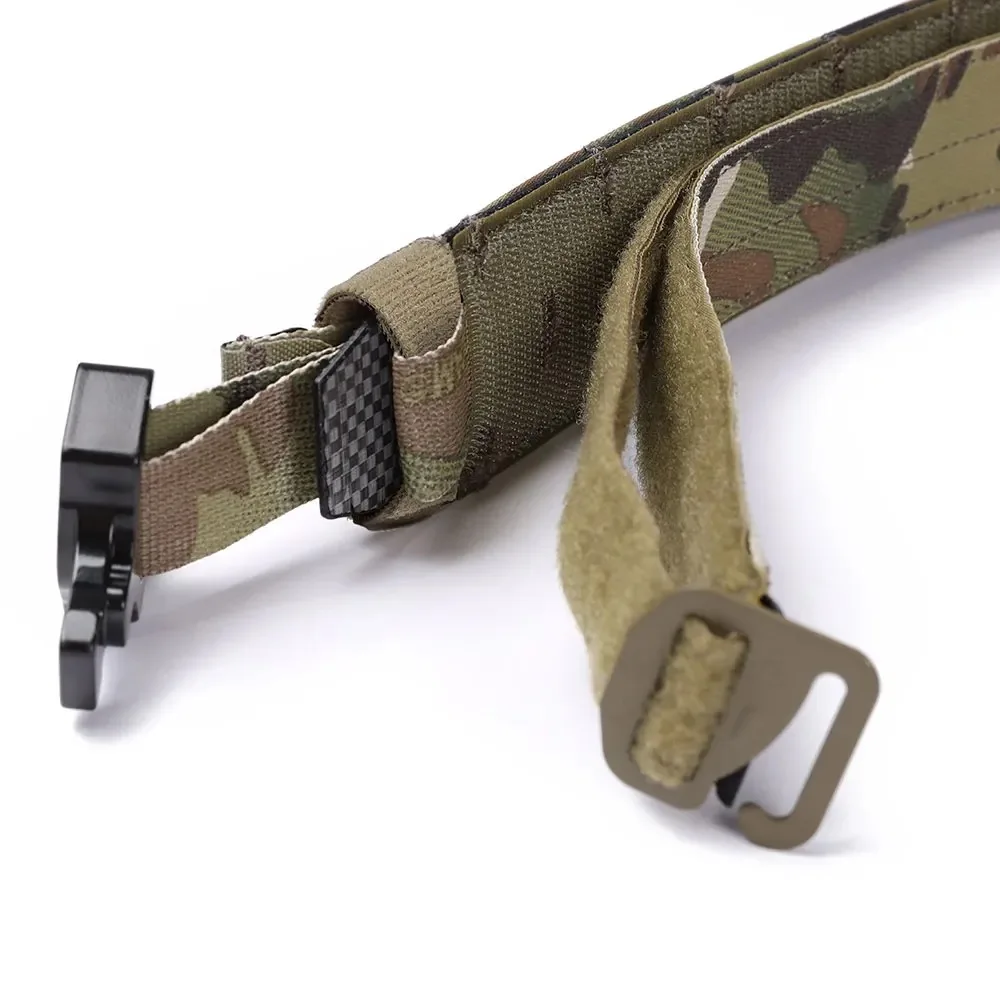 Cinturón de combate táctico MOLLE, hebilla de Metal QD Interior Exterior de dos capas, estilo de patrulla de servicio pesado, cinturón de caza de combate "Bison" - imagen 5