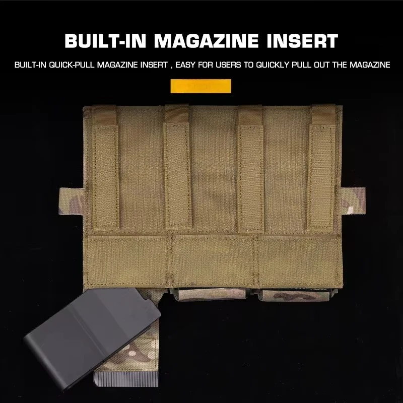 Bolsa táctica triple cargador MOLLE para rifle M4 AR-15 5,56/7,62 - imagen 5