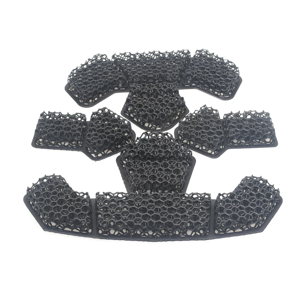 Almohadilla para casco de celosía de alta elasticidad reductora de estrés transpirable para deportes al aire libre 3D