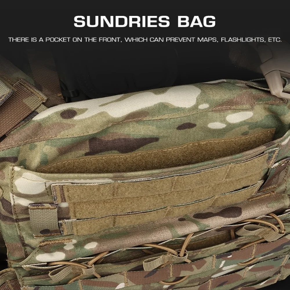 OphidianTac CPC-Chaleco protector de caza, portador de placa, bolsa para revistas, faja de liberación rápida, almohadilla EVA, deflector de placa - imagen 5