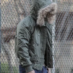 Chaqueta N2B militar polar con capucha – Hombre táctica