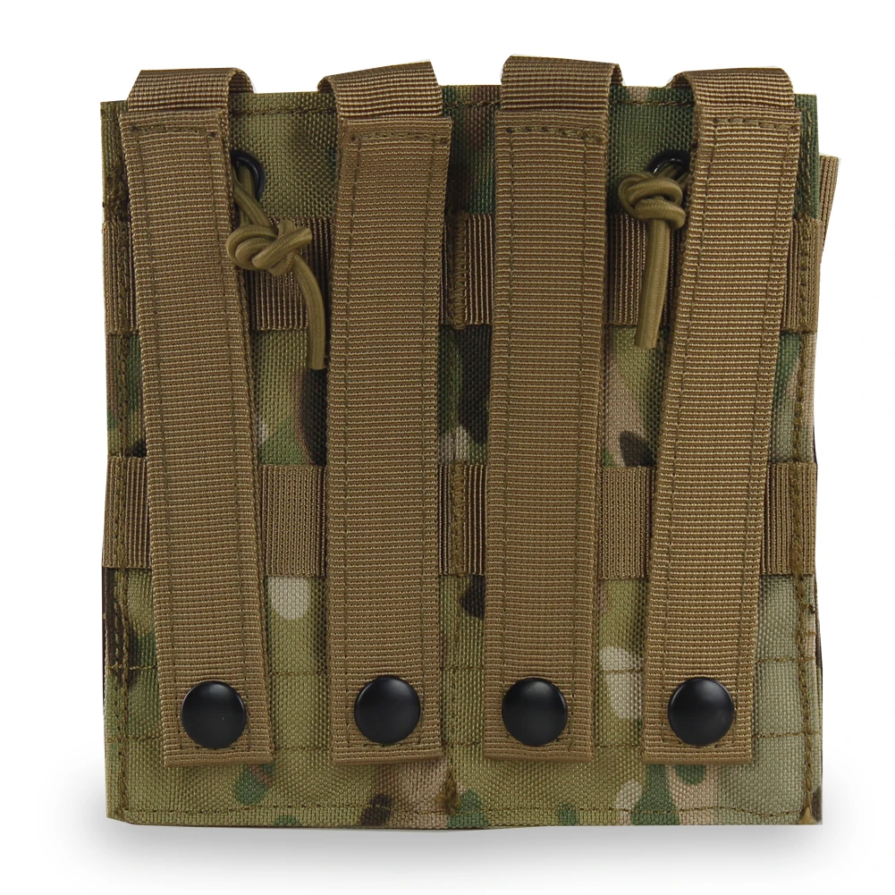 Bolsa táctica doble Molle, accesorio Equpiment, 1000D, parte superior abierta para Radios, revistas, botellas, linterna, EDC - imagen 3