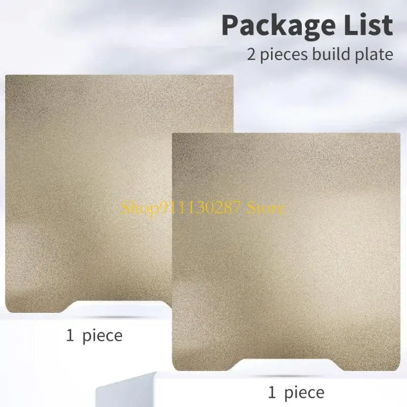 J1HC Placa construcción para impresora barnizada PEI con textura parcial doble, acero flexible para resortes 265x280mm - imagen 5