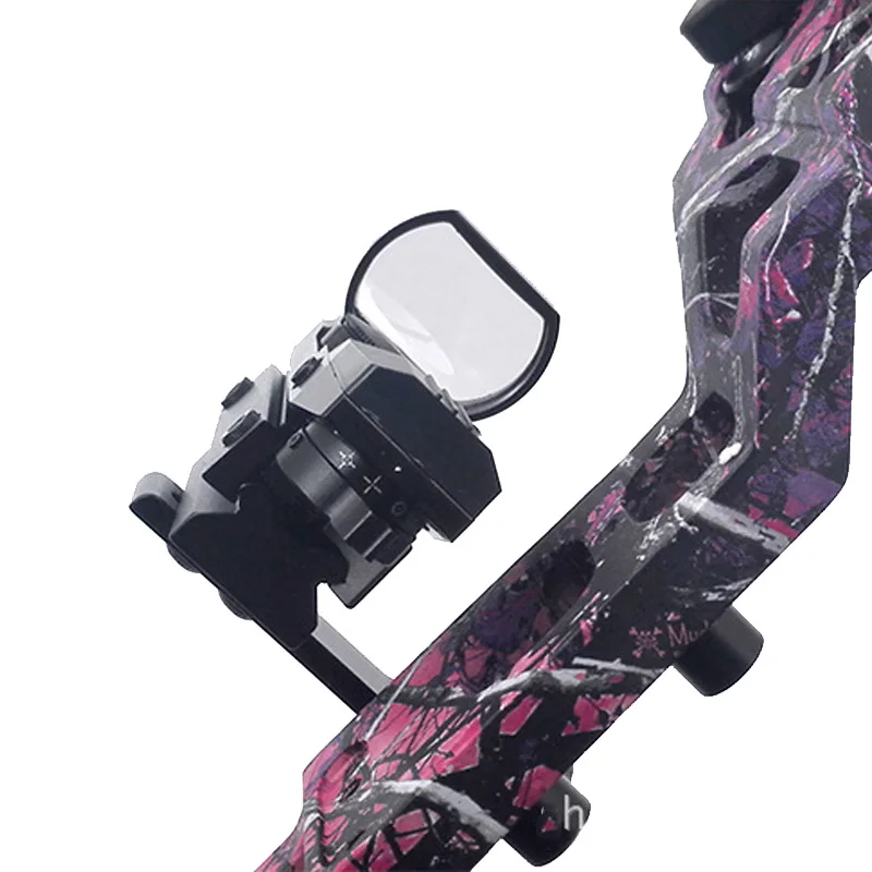 Soporte de lámpara de puntería CNC para tiro con arco de caza, mira de reflejo láser de punto rojo, se adapta al arco compuesto, arco recurvo - imagen 4