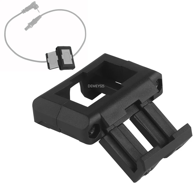 Interruptor de cable MOD, doble Base, 45 grados, se adapta al riel Picatinny, equipo de tiro de Paintball y caza, montaje de cable doble en línea