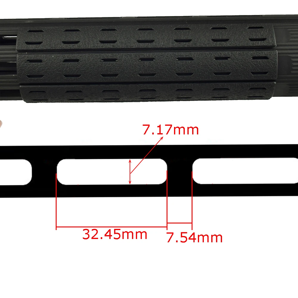 5 unids/set Nylon BCM Keymod M-LOK cubierta de riel Kit de Panel de montaje Rifle caza AR15 HK416 cubiertas de riel accesorios antideslizantes - imagen 3
