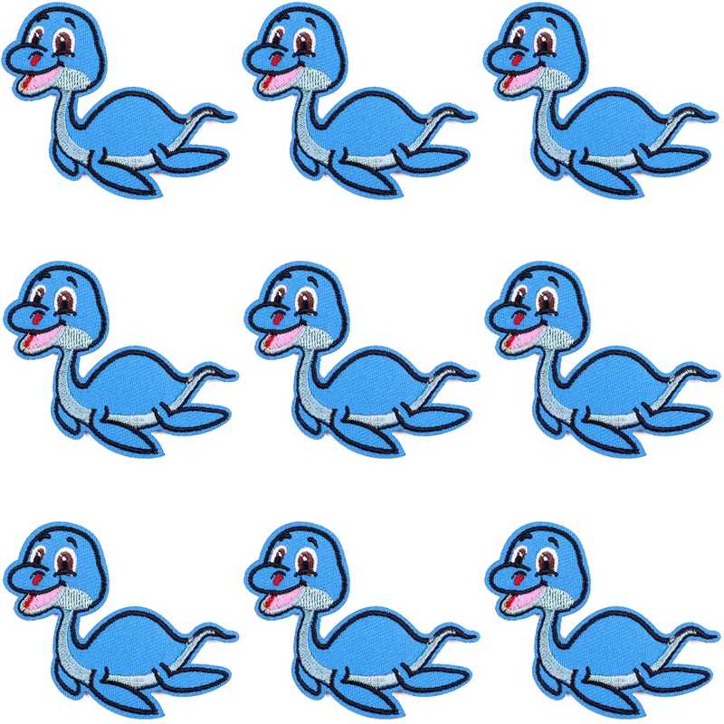 Parches termoadhesivos para planchar en la ropa, parche de dibujos animados, pegatinas de bucle de gancho, 10 unidades por lote - imagen 4