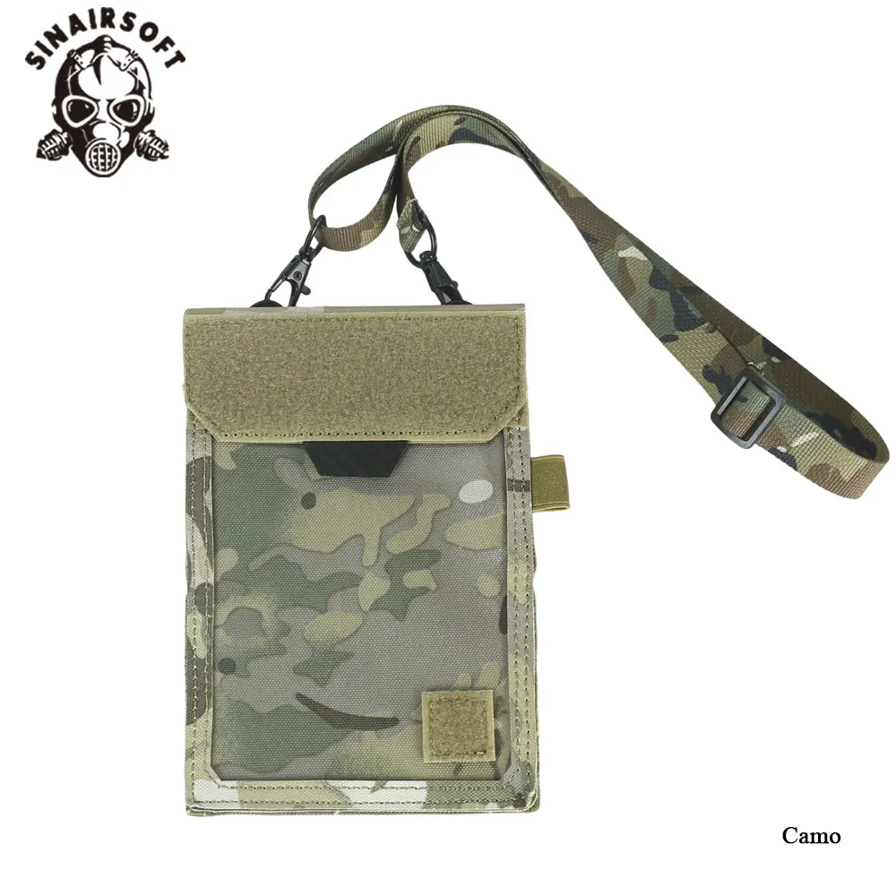 Estuche táctico para tarjetas de identificación, cordón para el cuello, bolsa organizadora para tarjetas de crédito, cordón ajustable para el cuello, bolsillo para almacenamiento de documentos credenciales - imagen 4