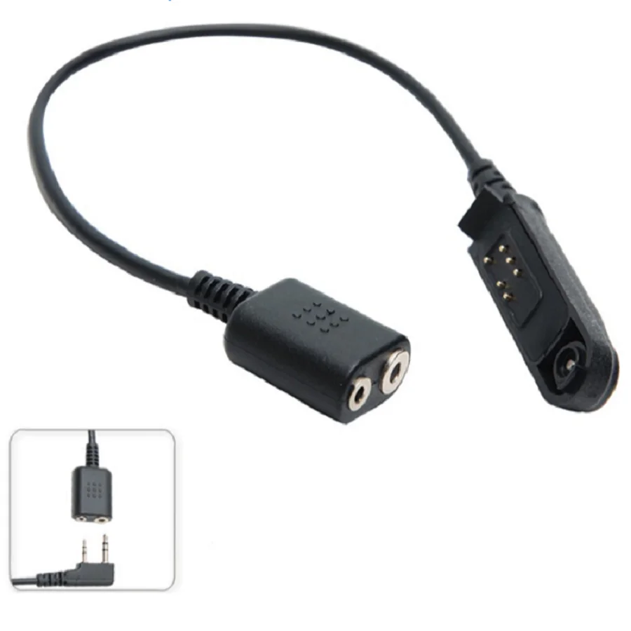 Baofeng-Adaptador de intercomunicador BF-A58 BF9700 UV9R para convertir a cable adaptador de enchufe kenwood de 2 pines, UV-XR - imagen 4