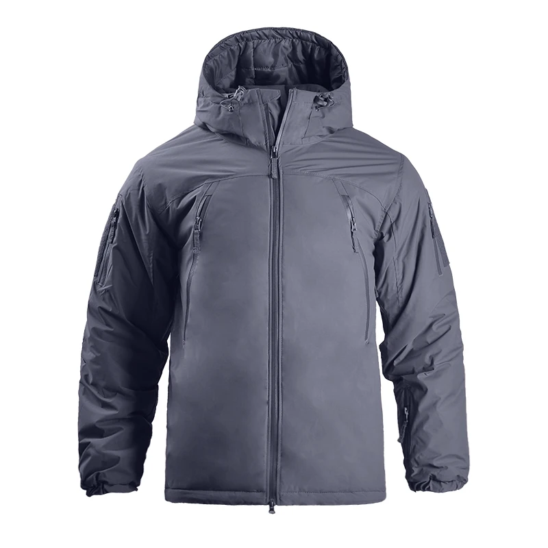HAN WILD-Chaqueta táctica de algodón para hombre, chaqueta de camuflaje gruesa y cálida para invierno, ropa a prueba de viento, cortavientos para senderismo y asalto al aire libre - imagen 2