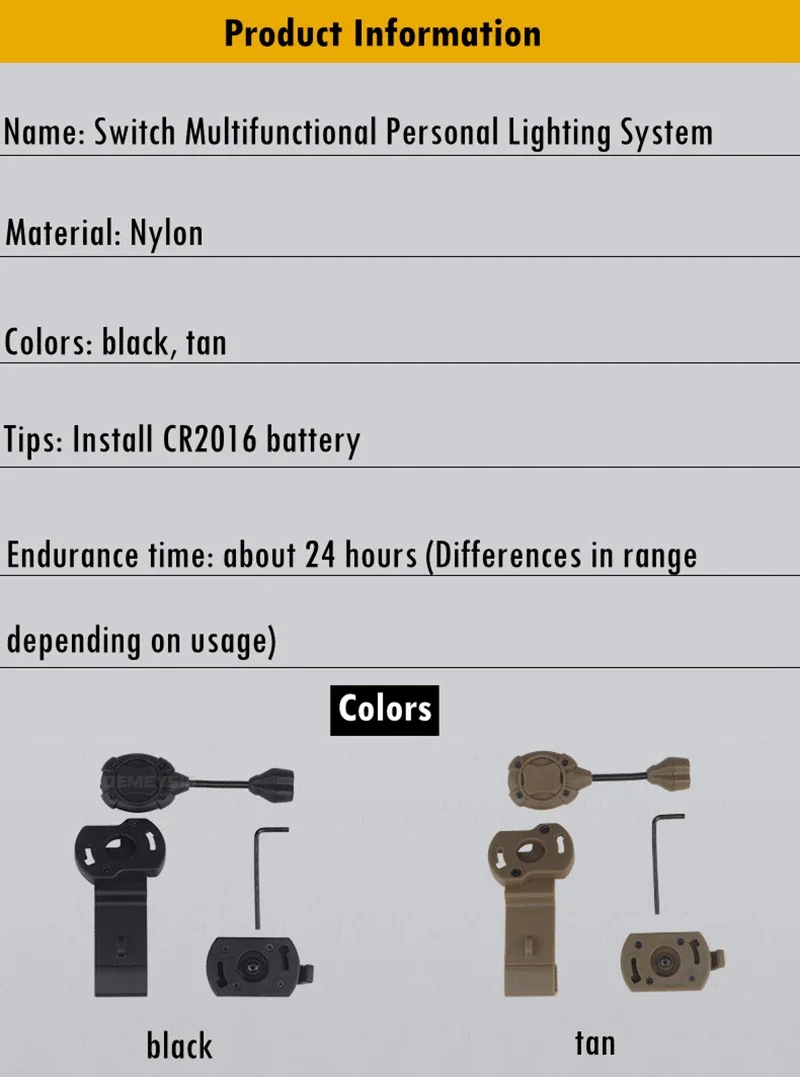 Luz táctica para casco, lámpara de iluminación láser IR recargable, 3 modos para caza, tiro y juegos de guerra al aire libre - imagen 5