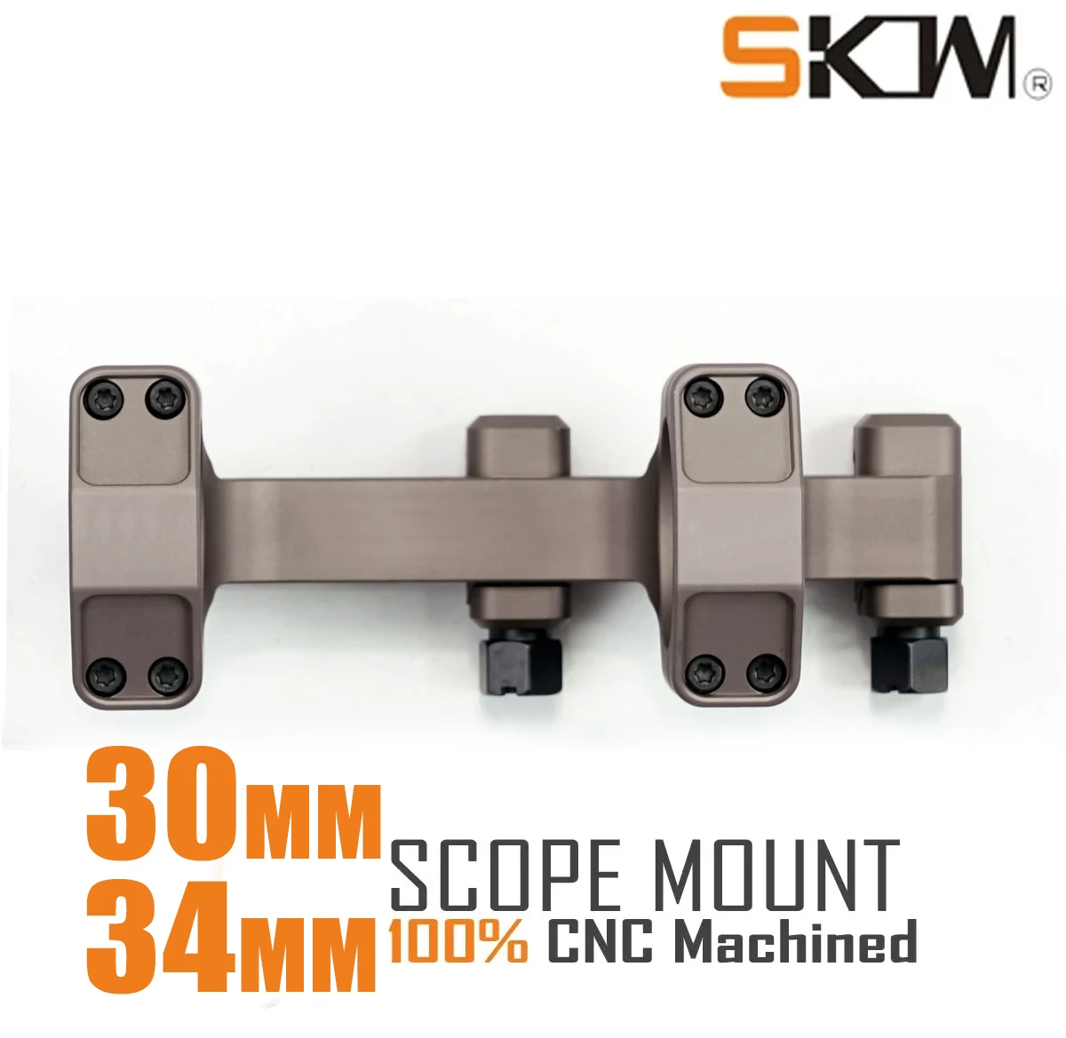 Pie de impresión de punto rojo con montaje de alcance SKWoptics, rieles Picatinny, AR15, M4, 30 mm, 34 mm, 1913, - imagen 5