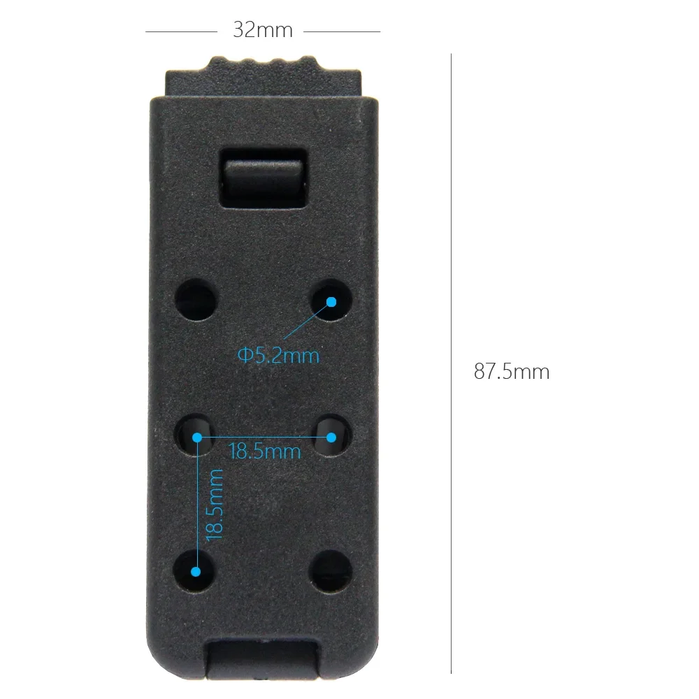 Clip de cinturón pequeño/grande para cuchillo, funda para pistola Kydex, bolsa para revistas, Clip de cintura, soporte de funda con tornillos, Kit DIY - imagen 4