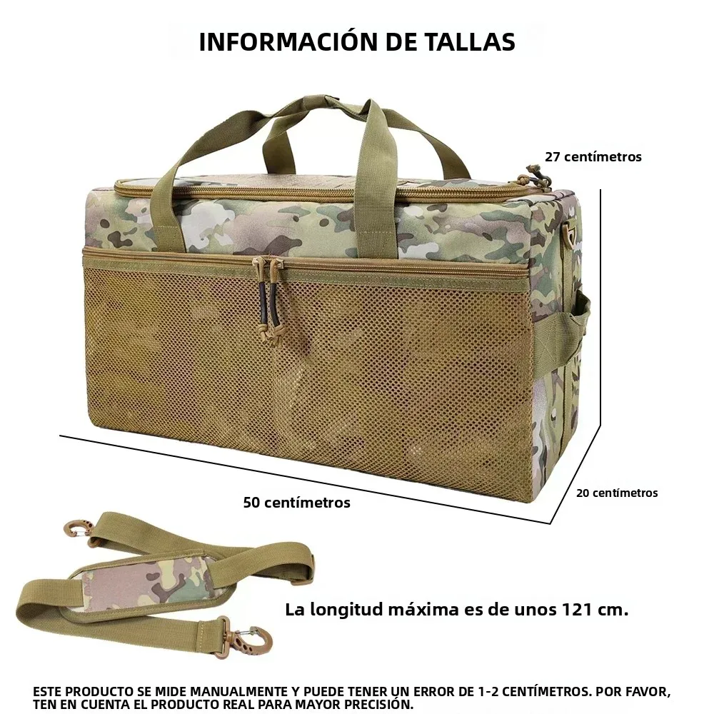 Mochila táctica plegable de gran capacidad para un solo hombro, equipo de caza, entrenamiento, deportes, bolso de viaje, bolso de hombro móvil - imagen 3