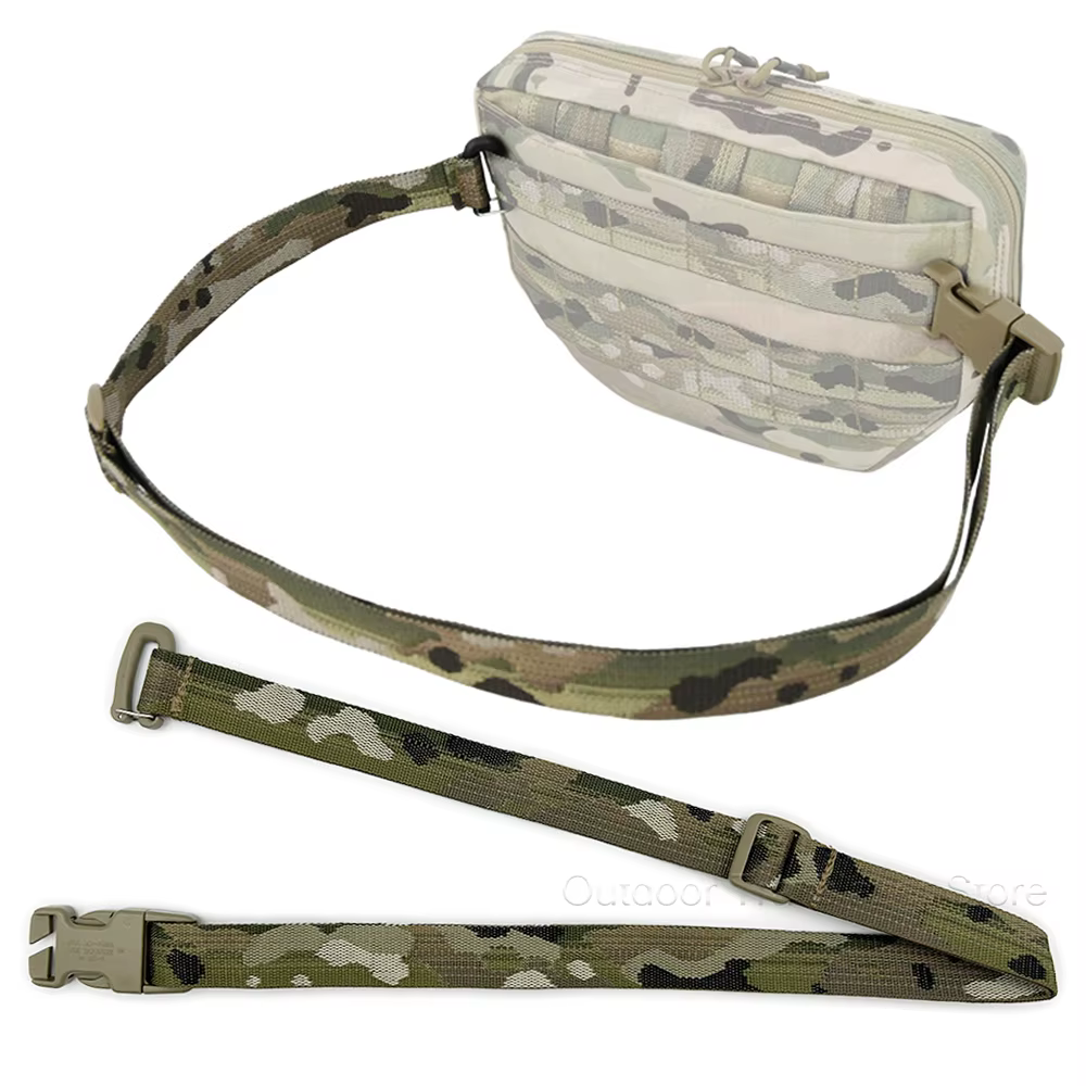 Correa conectora MOLLE ajustable para bolsas y accesorios tácticos