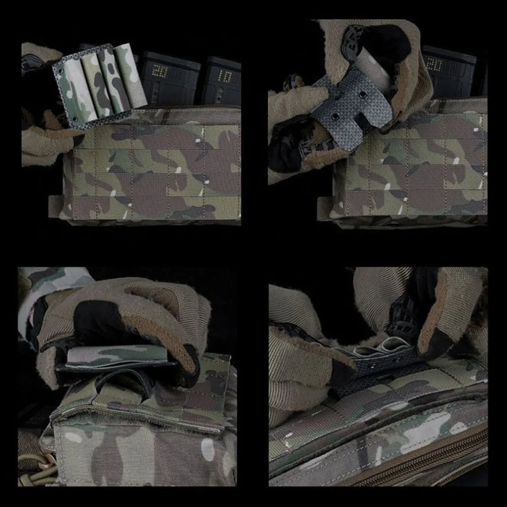 Bolsa táctica MOLLE para barras luminosas, caza al aire libre, acampada, aventura, supervivencia, soporte para Chemlight, bolsa de almacenamiento portátil para chaleco Airsoft - imagen 5
