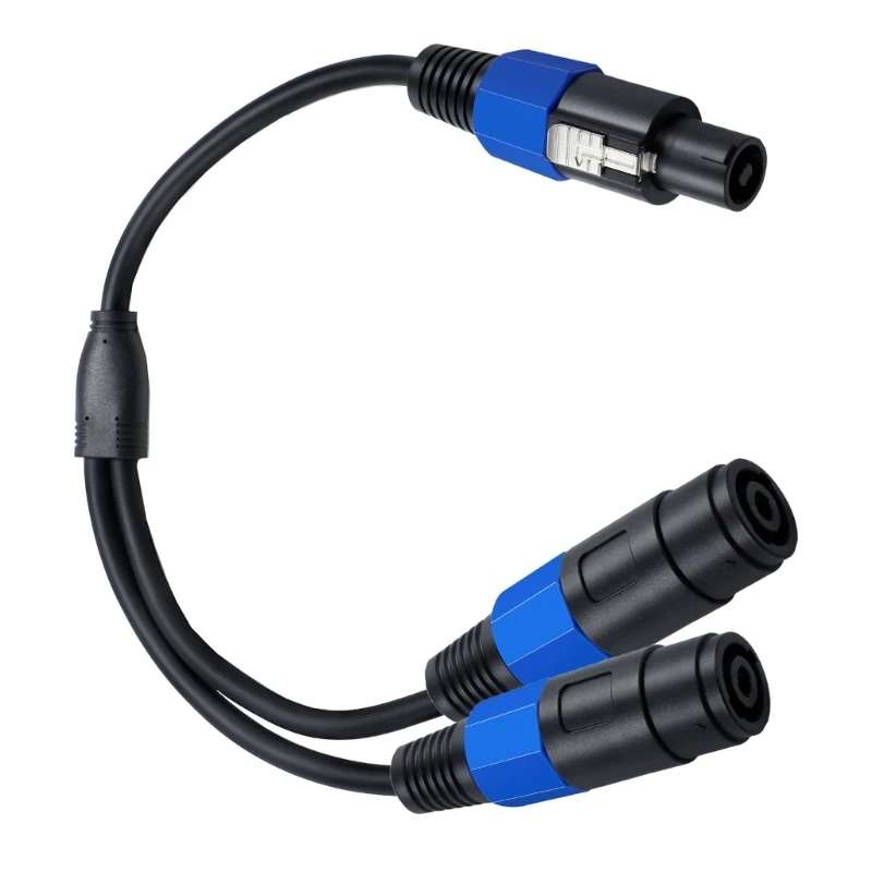Cable divisor Speakon, 1 macho a 2 2 polos, Cable adaptador altavoz para hablar, envío directo - imagen 5