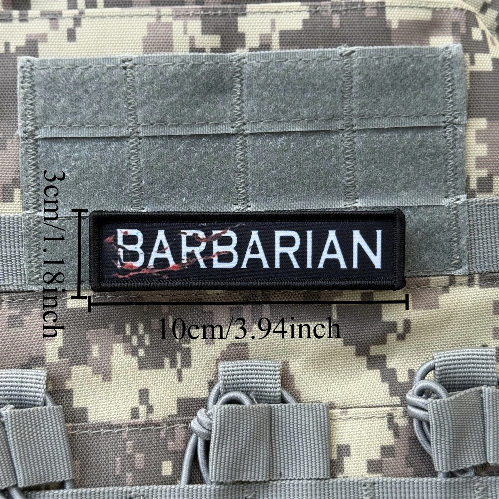Parches impresos con insignia de moral divertida bárbara para ropa, brazalete militar táctico, gancho y bucle, accesorios para mochila, pegatinas - imagen 3
