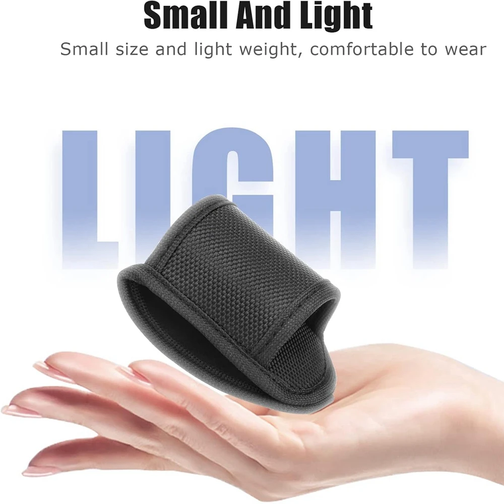 Funda para linterna para cinturón de servicio, funda con soporte de luz compacto con tapa abierta, funda para luz de nailon, bolsa para linterna de mano - imagen 3
