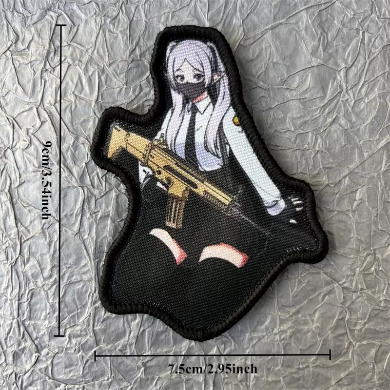 Parche táctico anime con velcro para mochila - imagen 4