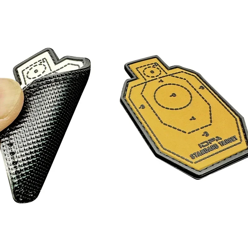 CAPSULE CORP Glock Shooting 3D PVC Hook & loop parches, insignia de moral táctica de goma para exteriores para ropa, pegatinas de mochila - imagen 3