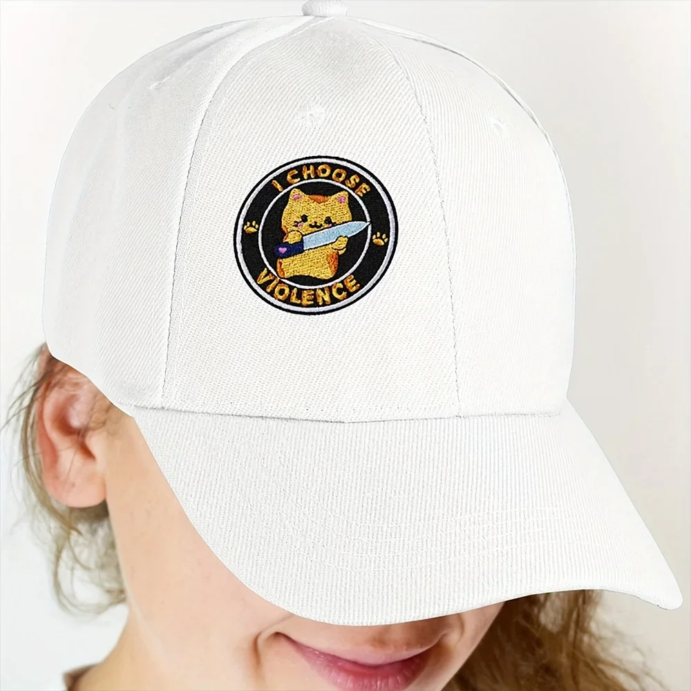 Parches de gato bordados de 3" Velcros - "I Choose Violence" Aplicación de meme divertida para mochilas, chalecos, bolsos, sombreros, chaquetas - imagen 5