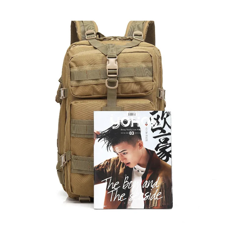 Mochila de gran volumen impermeable deportes montañismo viaje largo bolso de doble hombro resistente al desgaste bolsa de caza de aventura - imagen 5