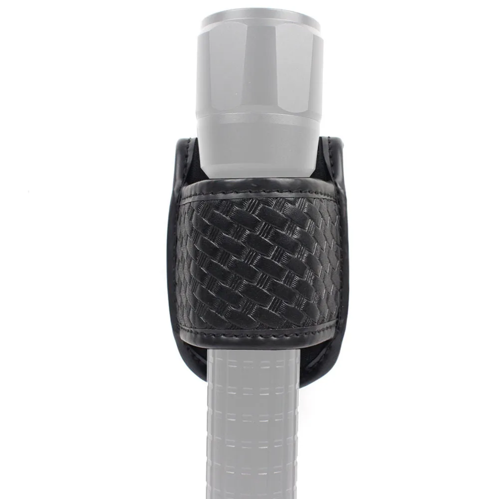 Funda Universal para esposas de liberación rápida y soporte para linterna, funda con patrón tejido táctico - imagen 5