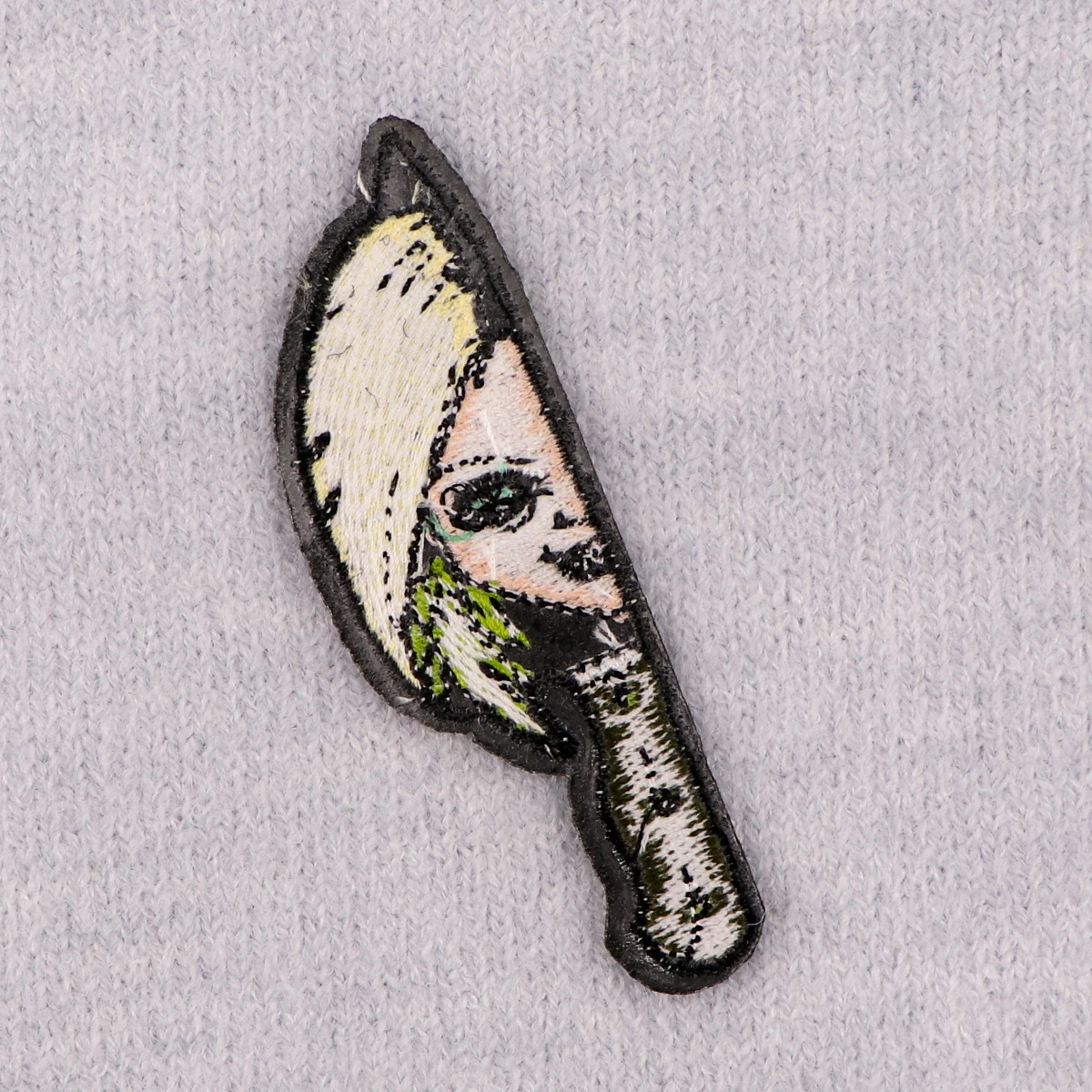 2 unids/set parche bordado de película de terror, parches termoadhesivos para planchar de Halloween para ropa, insignias para coser DIY - imagen 4