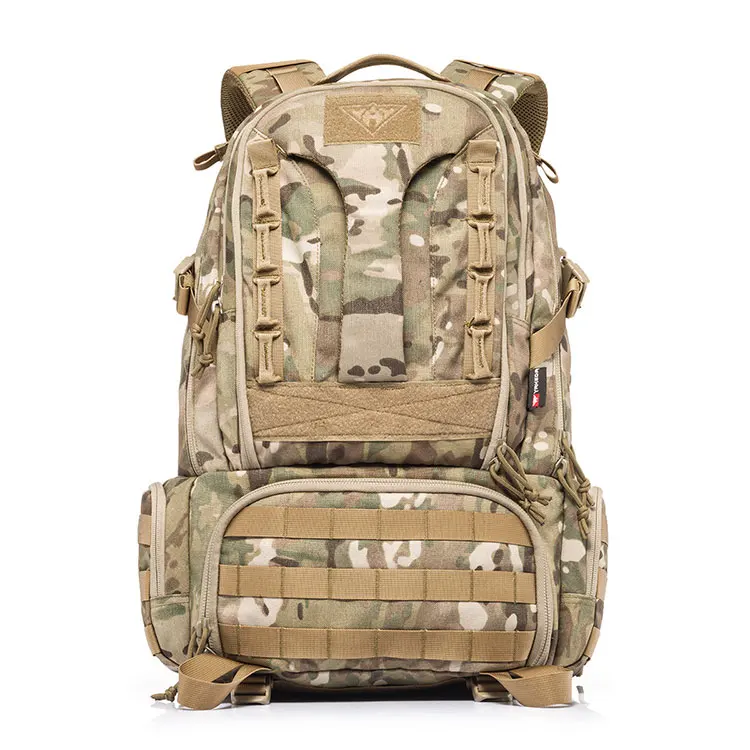 Yakeda Bolsa de senderismo 45L 1000D Nylon Camuflaje Deportes al aire libre Escalada Mochilas tácticas para hombres - imagen 3