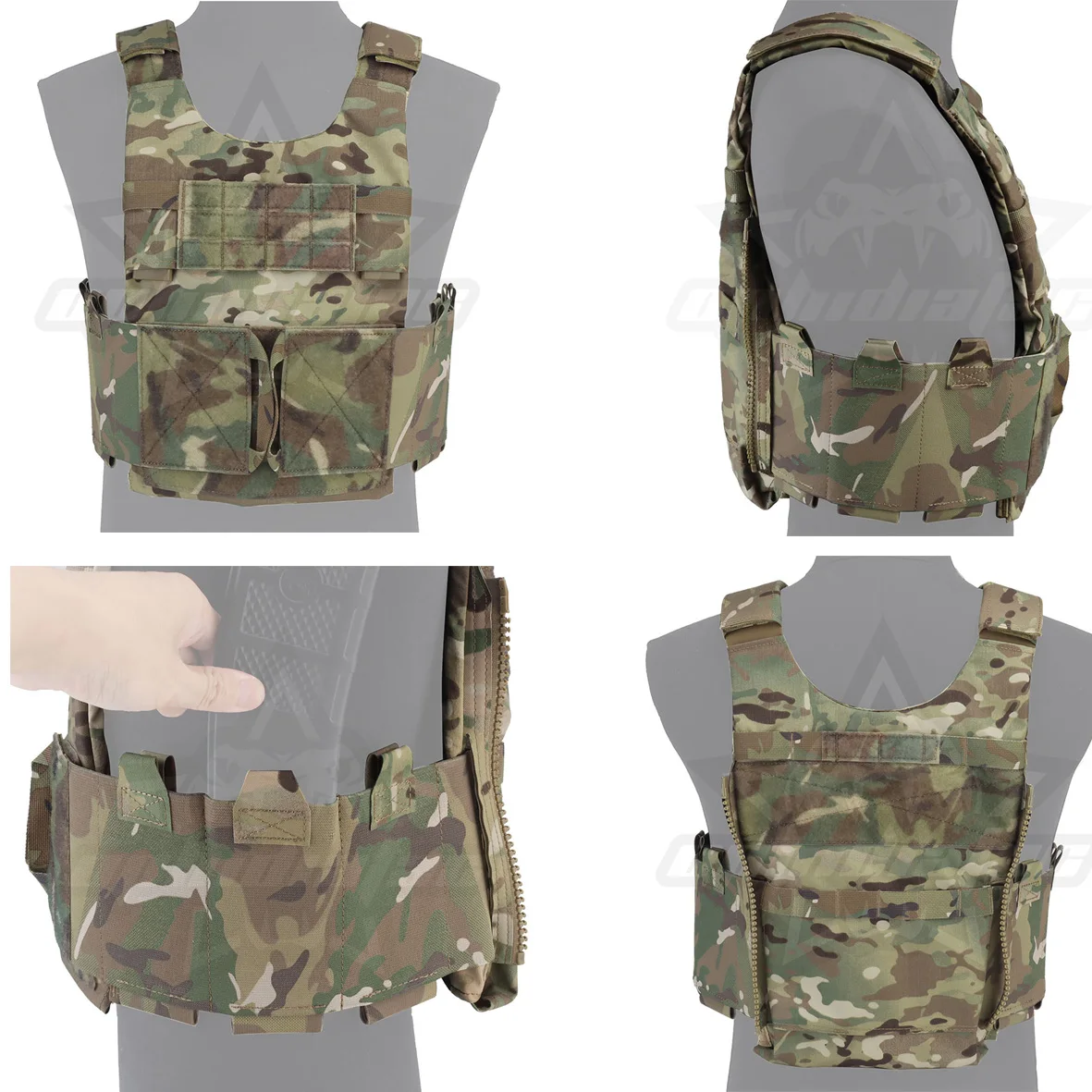 OPHIDIAN-Chaleco de LV-119 con cremallera, sistema Spiritus Airborne, Rifle de aire, equipo de caza conveniente - imagen 2