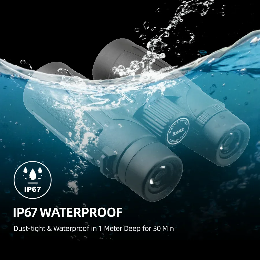 Telescopio óptico vectorial 8X42 10X42 Binocular profesional Bak7 equipo de Camping impermeable para caza - imagen 3