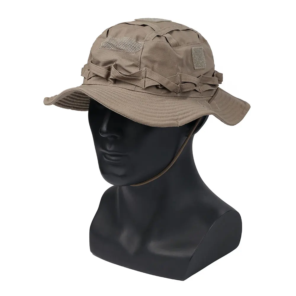 Emersongear Rock Lizard, sombrero Boonie táctico transpirable de ala corta, gorra redonda de camuflaje para caza deportiva, sombreros para acampar a prueba de sol EM9768 - imagen 4