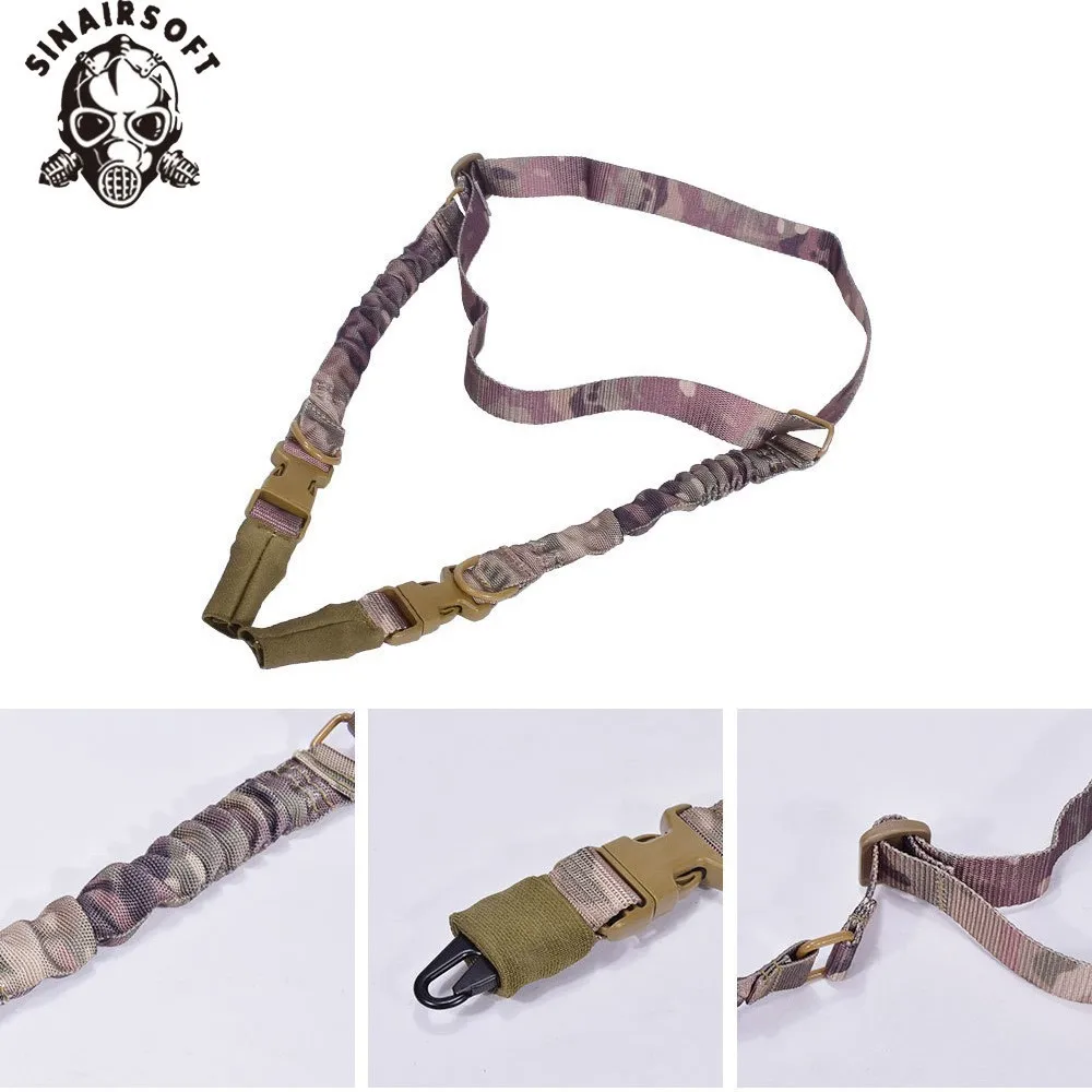 SINAIRSOFT táctico dos puntos Sling ajustable doble punto cuerda cordón Rifle Correa para CS caza Airsoft Sling - imagen 3